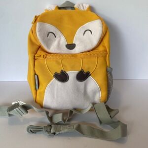 Goldbug Fox Harness Backpack Kids Small Yellow Excellent Detachable Leash Safety